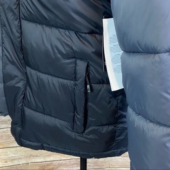 Spyder | ‘Circuit’ Black & Grey Water Repellent Rain & Snow Hooded Puffer Jacket - Picture 6 of 14